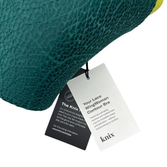 NWT KNIX Lace WingWoman Contour Bra Sz 32G Emerald Limited Edition - Picture 6 of 10